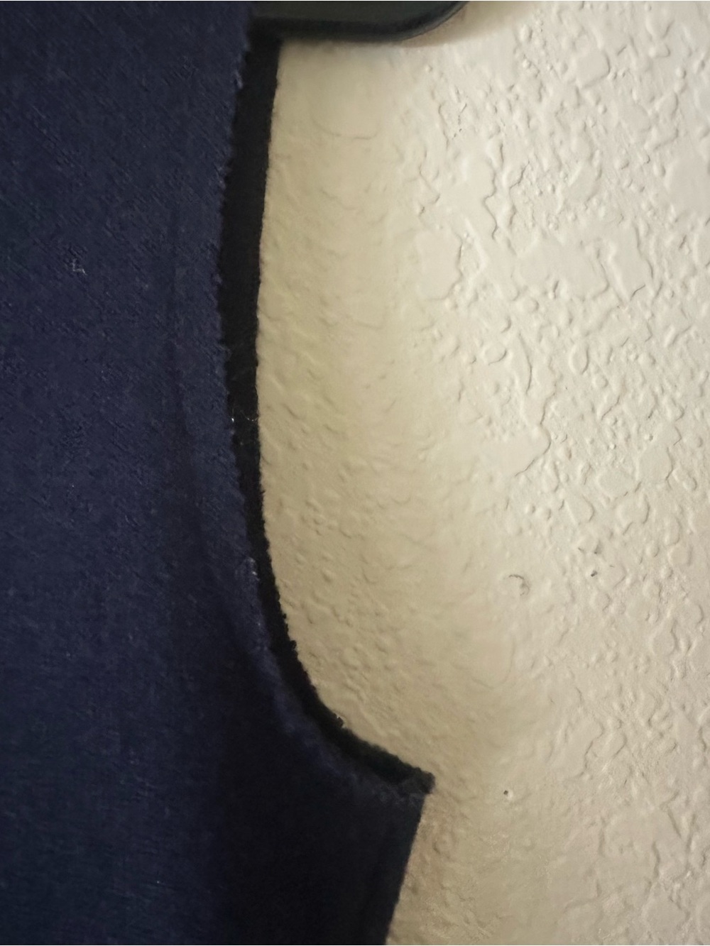 The Row Navy Sleeveless Midi Minimalist Dress size Small 98% Wool/2%Nylon-flawed - Picture 2 of 5